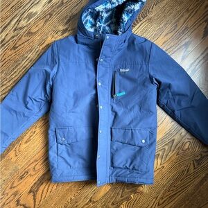 Patagonia Kids Navy Puffer Jacket with Hood